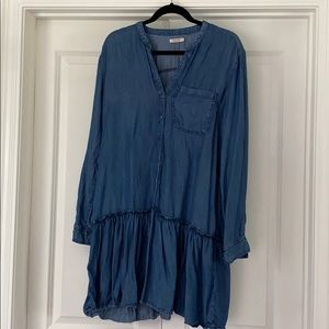 Tencel Chambray Shirt Dress